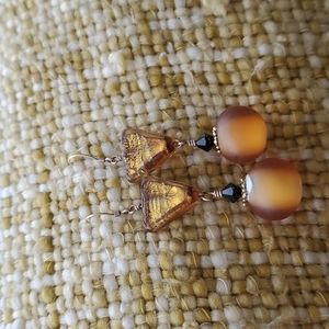 Glass earrings